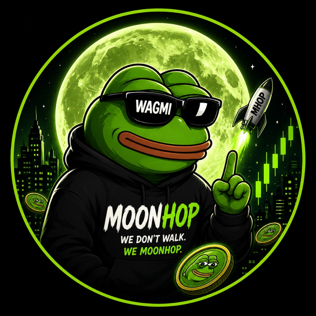 MoonHop Tokenomics Mascot Logo